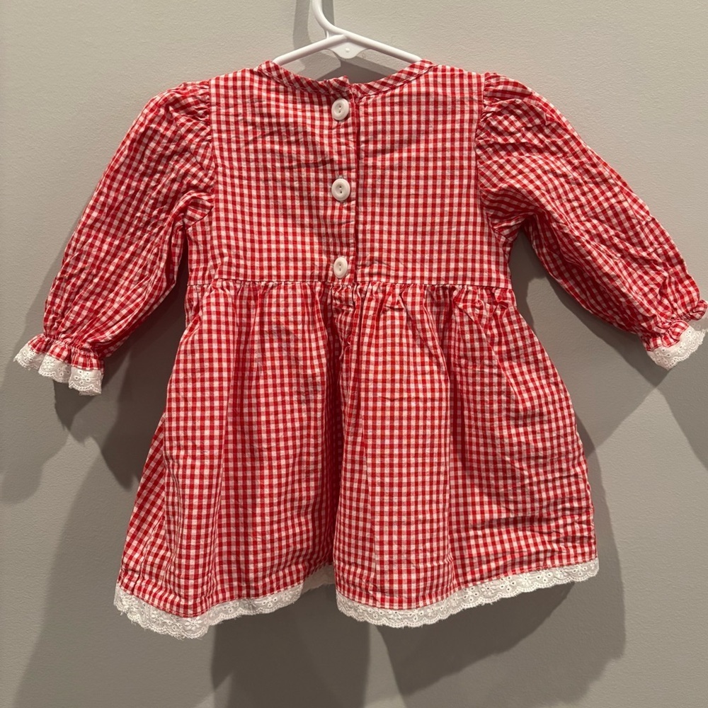 Smocked Valentine’s Day Girls Dress - Picture 5 of 6